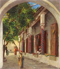 Johann Georg Grimm Arabische Gasse . Sweden oil painting art